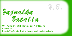 hajnalka batalla business card